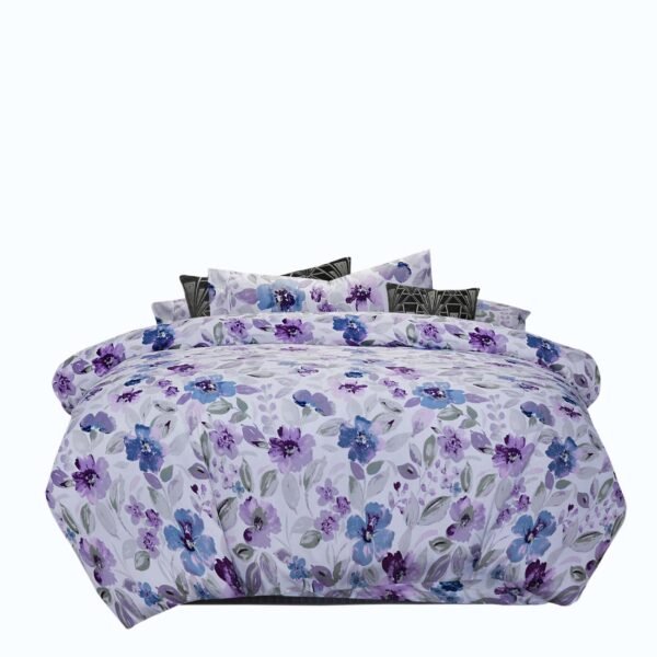 Lightweight 6 Pcs Printed Quilt Cover – Flower Shades | Bedding N Bath
