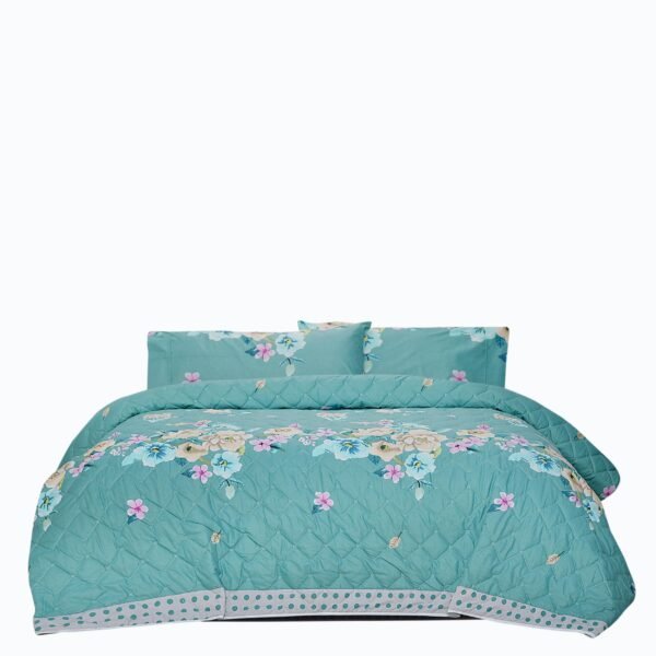 Luxury 3 Pcs Bed Spread - Neptune Flower | Bedding N Bath