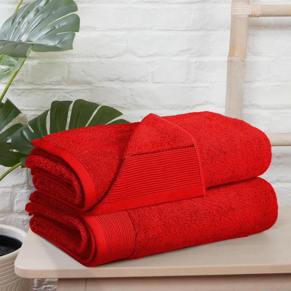 Bath Towel Red