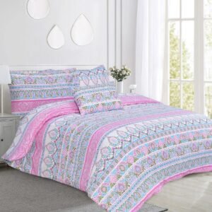 4-Piece Printed Quilt Cover Set - Raina