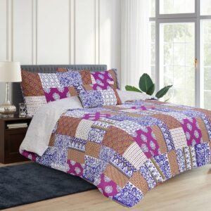 Stock Clearance 3 piece printed quilt cover set