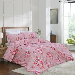 4-Piece Printed Quilt Cover Set - Bria