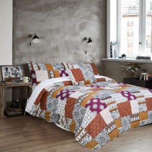 4-Piece Printed Quilt Cover Set - owen